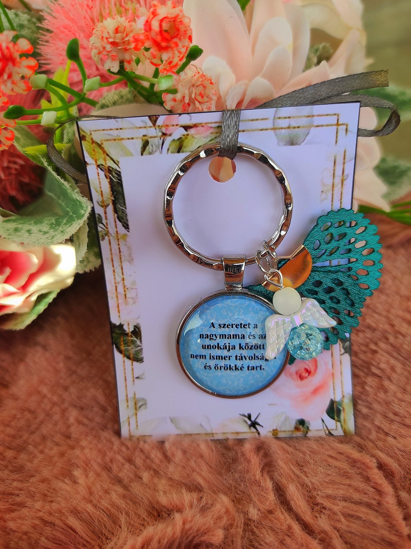 A legjobb mama kék kulcstartó